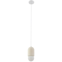 Lampa Wiszące Lindby, Nielson, ściemnialny, biały, salon, gips