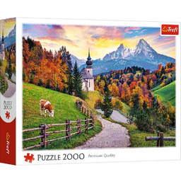 Puzzle, Trefl, Bawarskie Alpy jesienią, 2000 el.