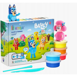 Hey Clay Kolorowa Masa Plastyczna Piankolina Bluey E7384