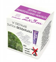 Zestaw Siatka Na Balkon Przeciw Ptakom Klejony