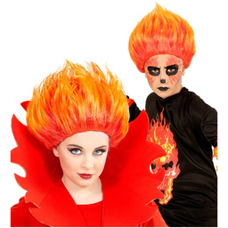 Peruka pomarańczowa diabeł