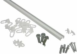 GARDINIA Szyna aluminiowa 13 mm, Karnisz 1-rzędowy,