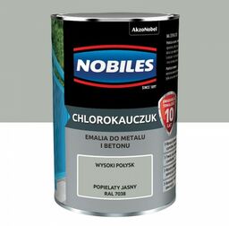NOBILES Chlorokauczuk 0,9L popielaty jasny RAL 7038 połysk