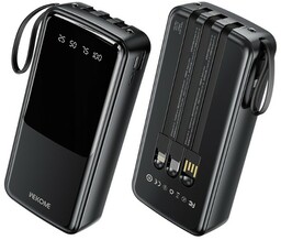 Wekome Powerbank 20000 mAh z wbudowanym kablem USB-C
