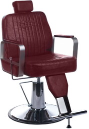 Fotel barberski HOMER BH-31237 Wiśniowy