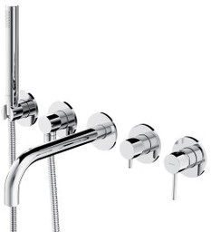 OMNIRES Y1237/1 CR Y bateria wannowa 5-otworowa podtynkowa,