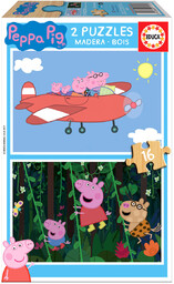 Educa, puzzle, Świnka Peppa, 2x16 el.