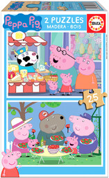Educa, puzzle, Świnka Peppa, 2x25 el.