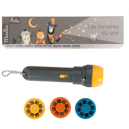 Latarka projektor cieni Les Moustaches 666360-Moulin Roty, zabawy