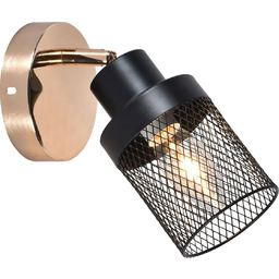 Lumes Czarno-złoty druciany kinkiet - 8B EX797 Z2-H58