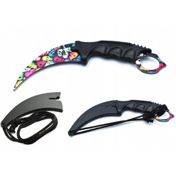 Nóż Karambit Czaszki Kolorowe Treningowy