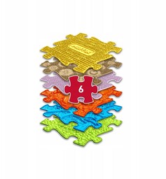 Mata Sensoryczna Ortopedyczna Zestaw 6w1 Medium 6 Puzzli