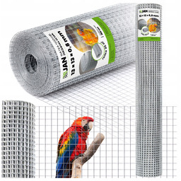 Siatka Zgrzewana Oc 13x13x0,8mm na Woliery Ogrodzenie 25m2