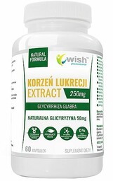 Wish Korzeń Lukrecji Extract 250 mg, 60 kapsułek