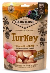 Carnilove Dog Freeze-Dried Snack Raw Monoprotein Turkey /