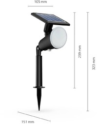 Lampa z grotem ziemnym LED Philips Jivix
