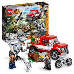 LEGO Jurassic World, klocki, klocki, Schwytanie welociraptorów Blue