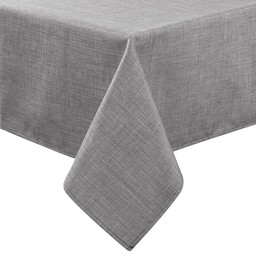 Eurofirany Obrus 140x220 Kate srebrny jednobarwny wodoodporny