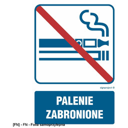 - Palenie zabronione 500x750