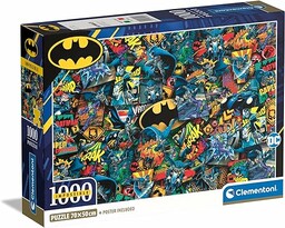 Clementoni - Batman Impossible Batman-1000 sztuk, plakat