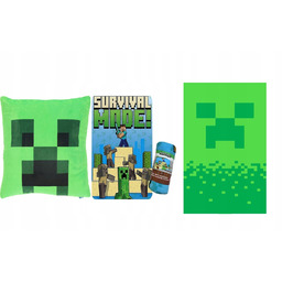 Zestaw Minecraft Koc Poduszka Ręcznik