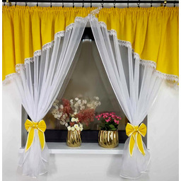 Firanka Firany salon kuchnia Karmen Żółta 300/150