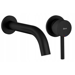 Bateria Lungo czarna umywalkowa podtynkowa box Rea