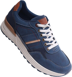 Granatowe męskie buty sportowe