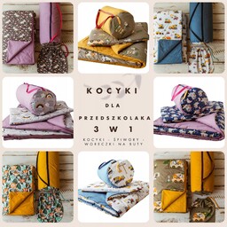3W1 Kocyk 100X135 Pościel Przedszkola Żłobka Bawełna Wyprawka