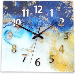 Zegar na ścianę akrylowy cichy nowoczesny do sypialni