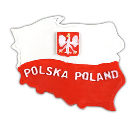 Magnes kontur Polska flaga