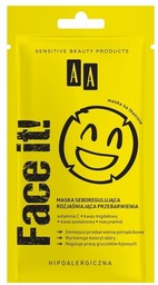 AA Face It! Maska seboregulująca rozjaśniająca przebarwienia, 18g