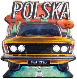 Magnes na lodówkę Fiat 125P