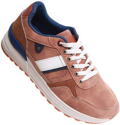 Karmelowe męskie buty sportowe