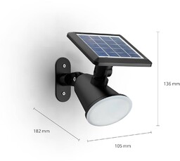 Philips LED kinkiet solarny Jivix