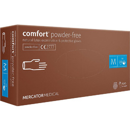 RMM-COMFORT-PF - Rękawice lateksowe diagnostyczne - bezpudrowe, comfort