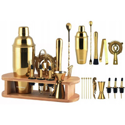 Zestaw Barmański do Drinków Shaker Miarka Szczypce