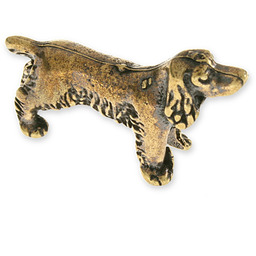 FIGURKA MOSIĘŻNA SPRINGER SPANIEL zwierzęta romantyczne pies spaniel