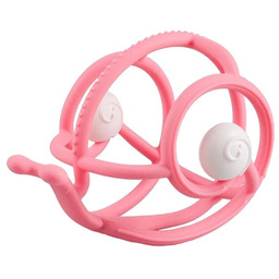 Mombella, Gryzak z Grzechotką Ślimak Pink, Różowy