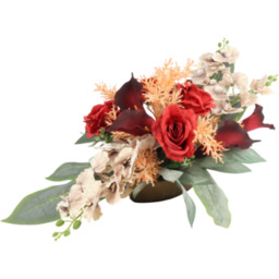 Stroik w podłużnej misie calla róża storczyk 77