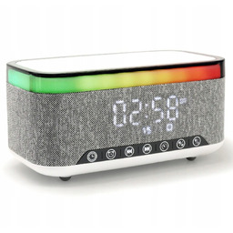 Głośnik Bluetooth Radio Ładowarka indukcyjna Zegar 15W S-300