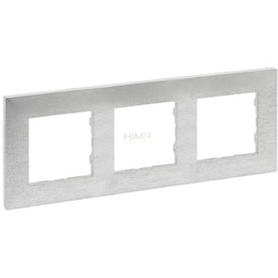 Niloe Step - Ramka Potrójna Aluminium szczotkowane Legrand