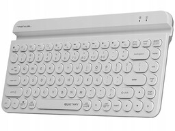 Klawiatura bezprzewodowa mini A4Tech FBK30 White 2.4GHz+BT (Silent)