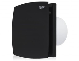 Wentylator łazienkowy czarny, osiowy, ścienny, wywiewny 120mm, 160m