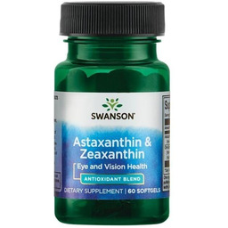 Swanson, Astaxanthin & Zeaxanthin, Suplement diety, 60 kapsułek