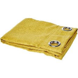 Homea poliestrowe firanki z oczkami z poliestru, żółte,