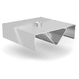 Polgast Okap centralny skrzyniowy 1000x2400 mm I Stal