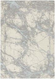 DYWAN Deco Rugs Grey Blue Net szaro-niebieski, abstrakcyjny