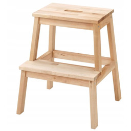 Ikea bekvam drewniany stołek taboret schodek dwa stopnie