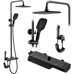 Rea Zestaw PRYSZNICOWY z Termostatem REA ROB Czarny